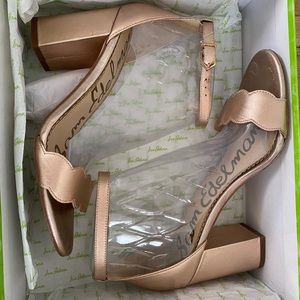 Sam Edelman Odila Rose Gold Leather Heel / Sandal